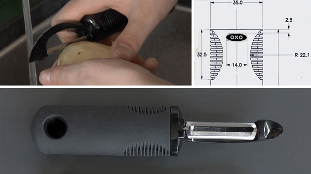 Нож для чистки картошки, разработанный в Smart Design